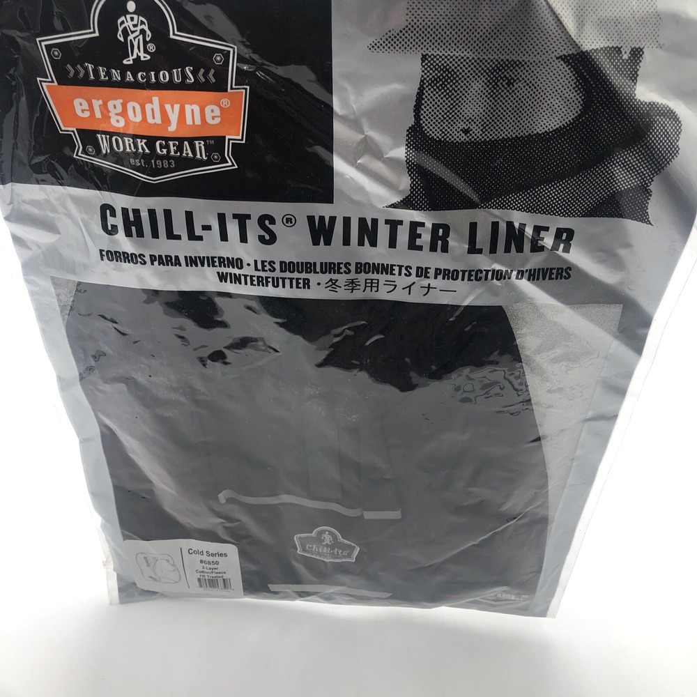 Ergodyne Chill It's Winter Liner Cold Series Head Gear New In Package Black
